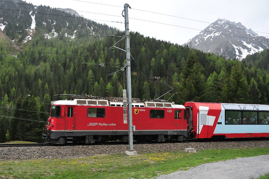 RhB Glacier Express, Allegra Triebwagen und andere (11)